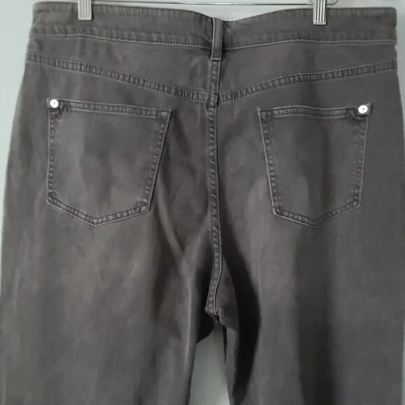 Anthropologie Pilcro The Borrowed Boyfriend Jeans Sz 32 Gray Distressed NWOT - Picture 7 of 14